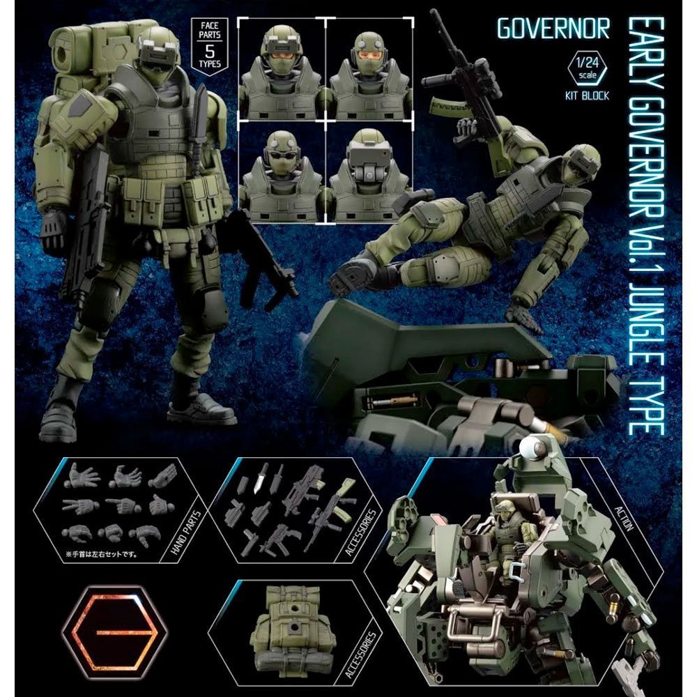 KOTOBUKIYA 1/24 HEXA GEAR EARLY GOVERNOR VOL.1 JUNGLE TYPE (REISSUE) KOTOBUKIYA 1/24 HEXA GEAR EARLY GOVERNOR VOL.1 JUNGLE TYPE (REISSUE)